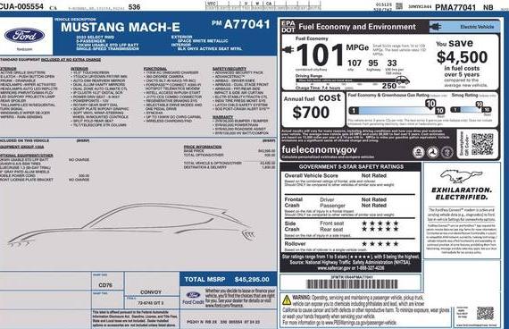 FORD MUSTANG MACH-E 2023 3FMTK1R44PMA77041 image